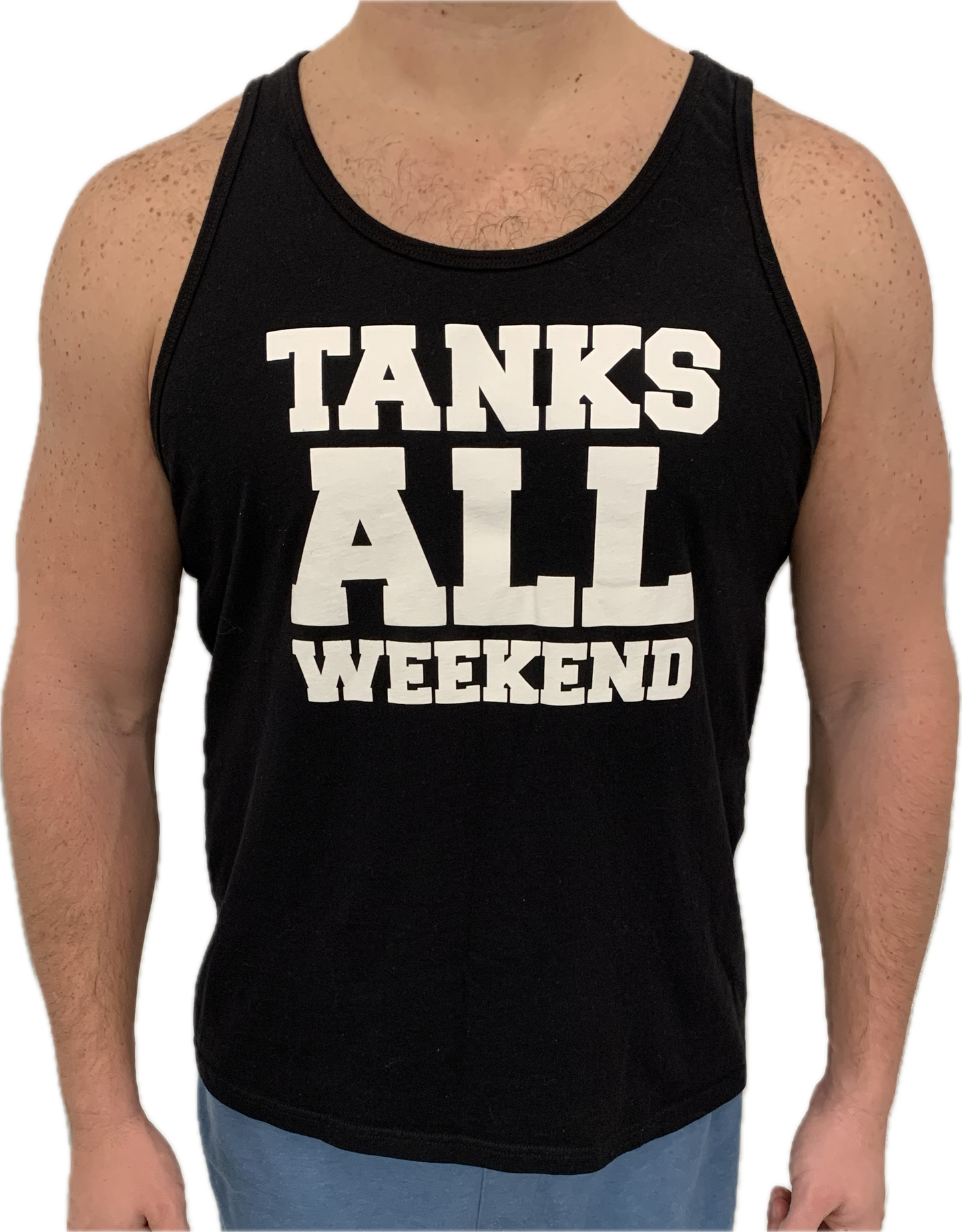 "TANKS ALL WEEKEND" Men's PUCKLEBOARD Tank