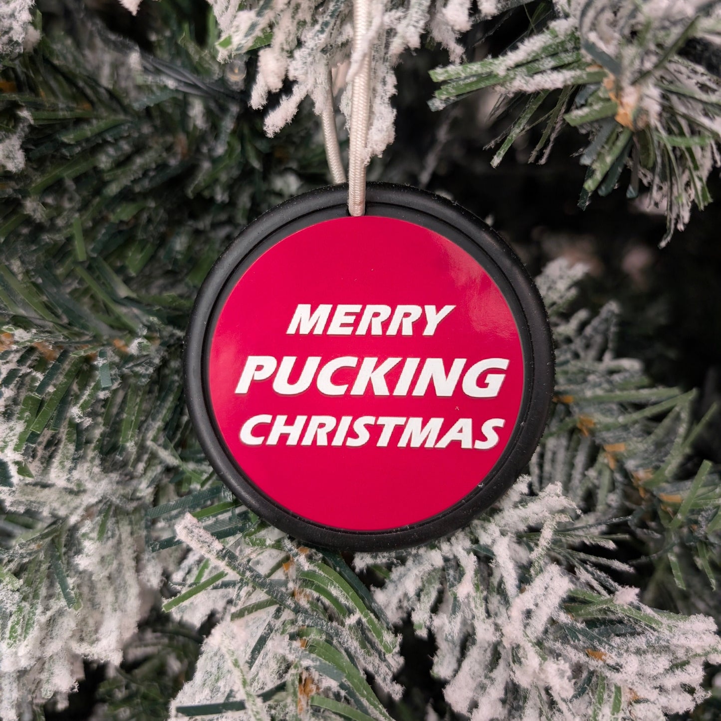 "Merry Pucking Christmas" Ornament