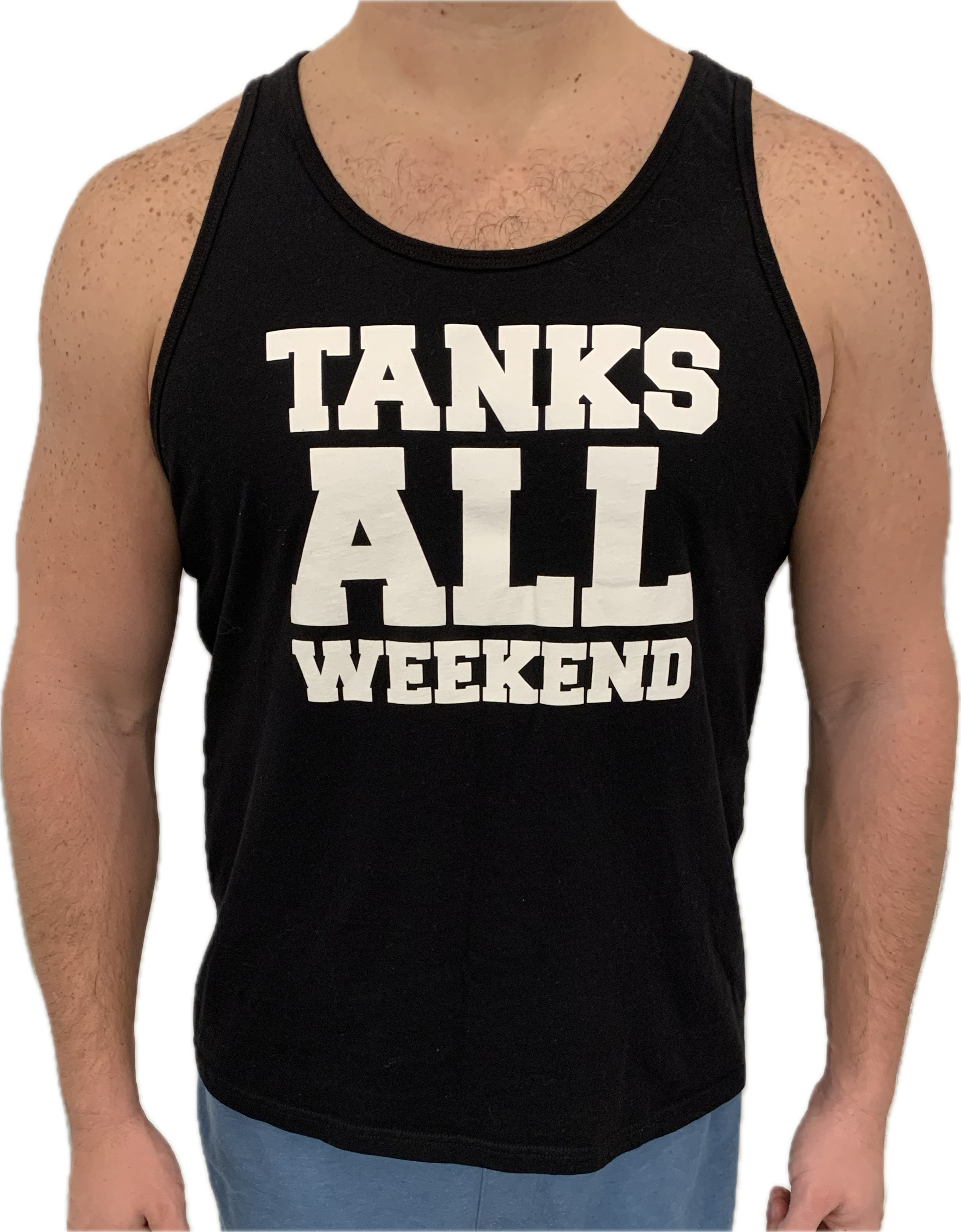 "TANKS ALL WEEKEND" Men's PUCKLEBOARD Tank